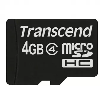 Karta MicroSDHC Transcend 4 GB interfejs MicroSDHC model TS4GUSDC4