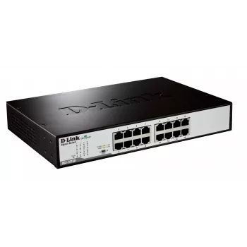 Przełącznik sieciowy D-Link DGS-1016D/E niezarządzalny Czarny, Metaliczny