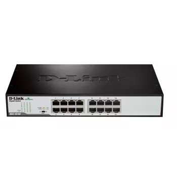 Przełącznik sieciowy D-Link DGS-1016D/E niezarządzalny Czarny, Metaliczny