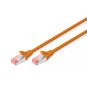 Przewód krosowy DIGITUS - CAT6 - S/FTP - Snagless - Cu - 1m - pomarańczowy