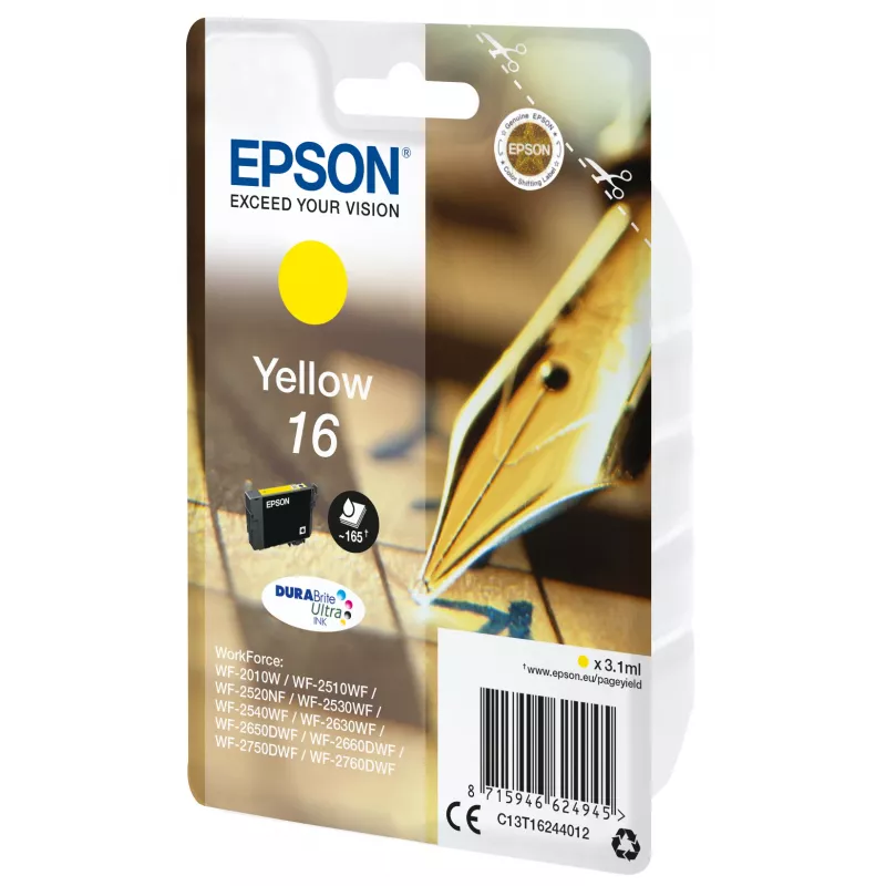 Epson Pen and crossword Singlepack żółty 16 DURABrite Ultra Ink