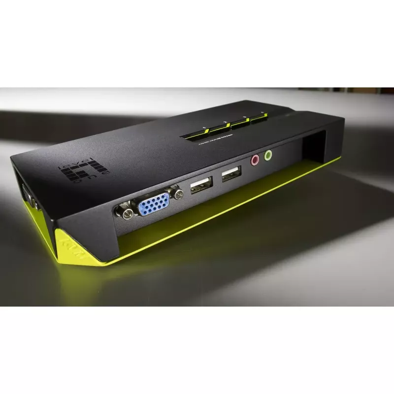 LevelOne 4-Portowy przełącznik KVM USB VGA z obsługą audio