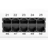 DIGITUS CAT 3 ISDN Patch Panel, nieekranowany 50-portów RJ45, 8P4C, LSA, 1U, montaż w szafie, kolor szary RAL 7035