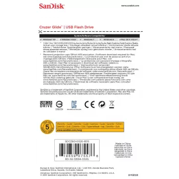 WESTERN DIGITAL SanDisk Cruzer Glide - 32 GB pamięć USB - USB 2.0
