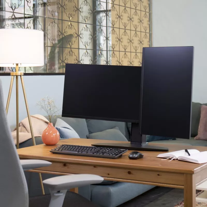 Podstawka podnosząca podwójny monitor Ergotron Neo Flex 62.2 cm czarna