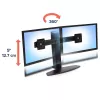 Podstawka podnosząca podwójny monitor Ergotron Neo Flex 62.2 cm czarna