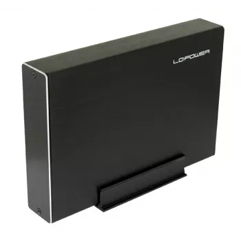 Obudowa zewnętrzna LC-POWER na dysk 3,5 cala, USB-C, aluminiowa, czarna LC-35U3-BECRUX-C1