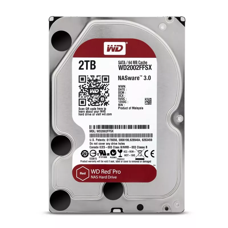 WESTERN DIGITAL Dysk twardy - Wd Red Pro WD2002FFSX - 2TB - SATA 6Gb/s - 3.5in - 7200rpm - 64MB bufor