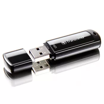 TRANSCEND Jetflash 700 - 128 GB Pamięć USB - USB 3.0 - Czarny