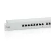 Equip 24-Port Cat.6 Shielded Patch Panel, Light szary