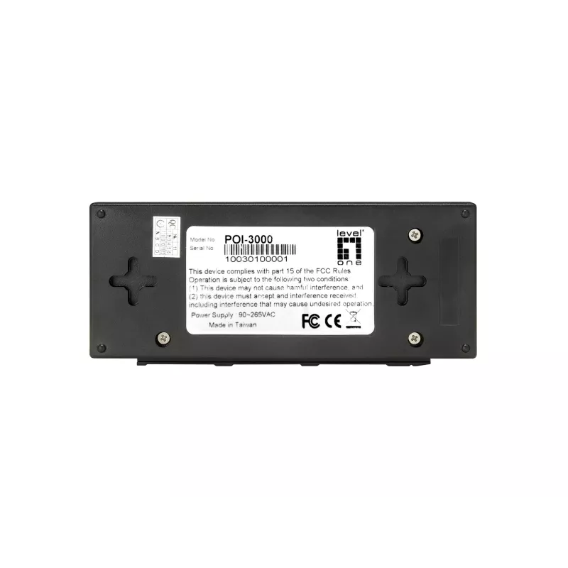 LevelOne Gigabit PoE Injector, 802.3at/af PoE, 30W