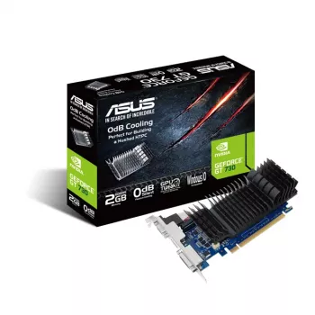 Karta graficzna ASUS GeForce GT 730, 2 GB GDDR5, 64-bit, PCIe 2.0, chłodzenie pasywne