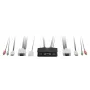 LevelOne 2-portowy przełącznik KVM z kablami USB VGA, obsługa audio, 2048 x 1536 pikseli, czarny
