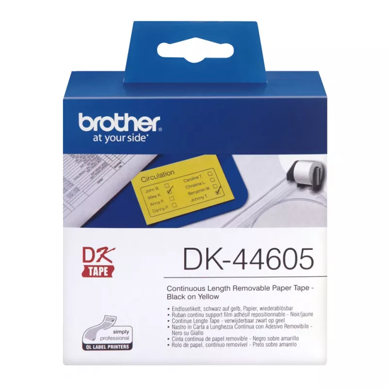 Brother DK-44605 etykieta do drukarki Żółty