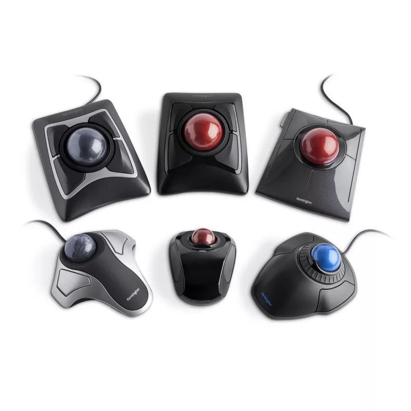 Kensington Orbit Optical Trackball, symetryczna, optyczna, USB Type-A, srebrna