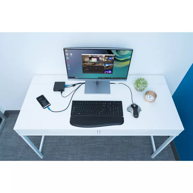 Kensington Orbit Optical Trackball, symetryczna, optyczna, USB Type-A, srebrna