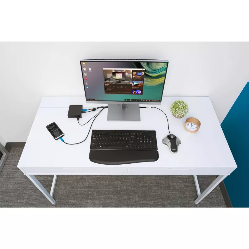 Kensington Orbit Optical Trackball, symetryczna, optyczna, USB Type-A, srebrna