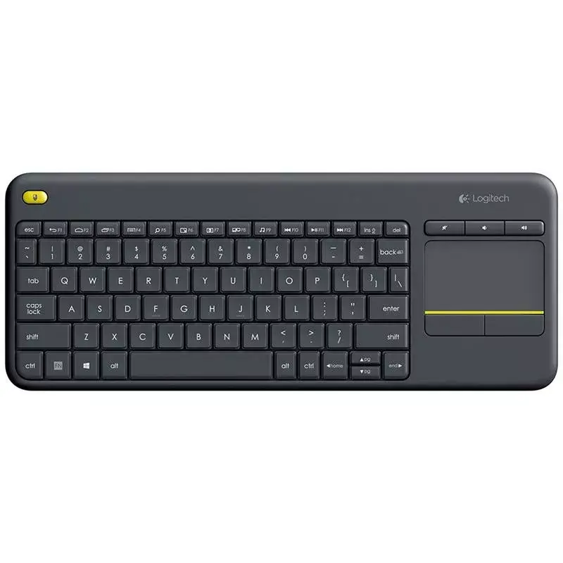 LOGITECH Bezprzewodowa klawiatura dotykowa K400 Plus - Czarny - Qwerty Holenderski