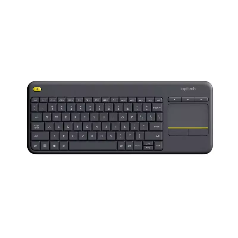 LOGITECH Bezprzewodowa klawiatura dotykowa K400 Plus - Czarny - Qwerty Holenderski