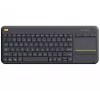 LOGITECH Bezprzewodowa klawiatura dotykowa K400 Plus - Czarny - Qwerty Holenderski