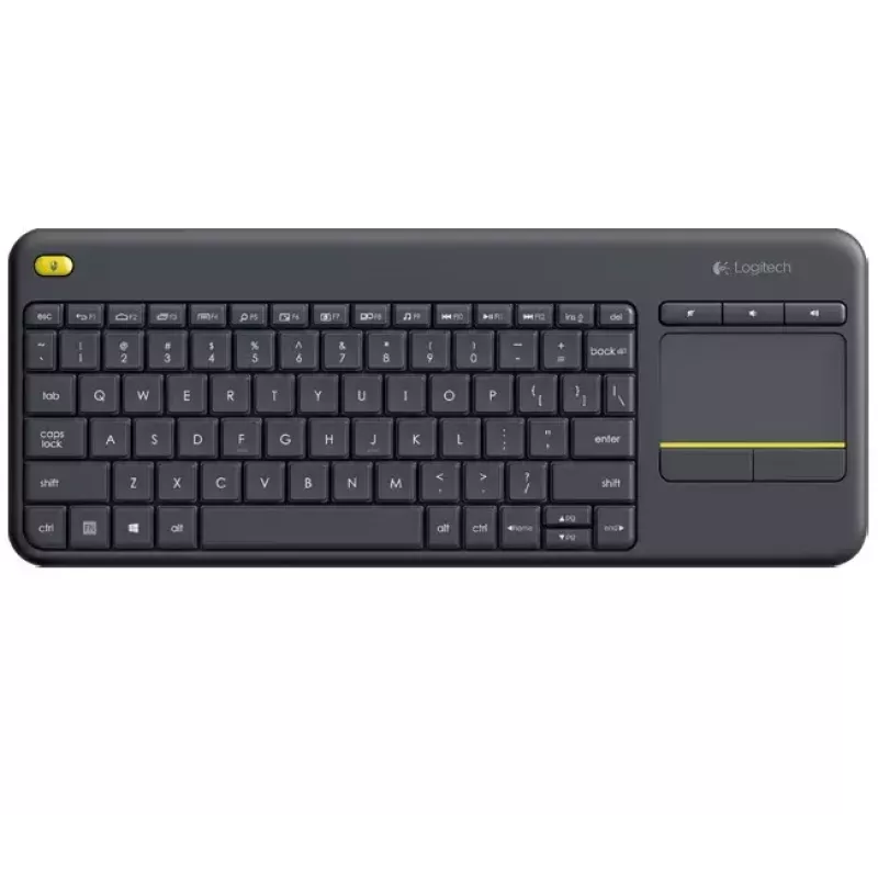 LOGITECH Bezprzewodowa klawiatura dotykowa K400 Plus - Czarny - Qwerty Holenderski