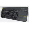 LOGITECH Bezprzewodowa klawiatura dotykowa K400 Plus - Czarny - Qwerty Holenderski