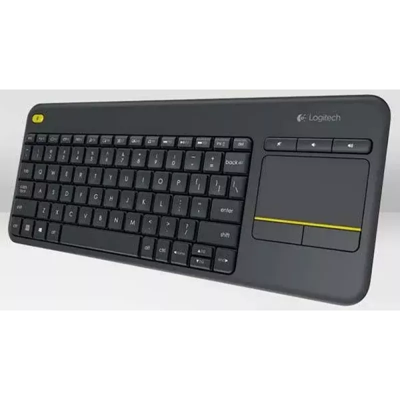 LOGITECH Bezprzewodowa klawiatura dotykowa K400 Plus - Czarny - Qwerty Holenderski