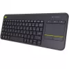 LOGITECH Bezprzewodowa klawiatura dotykowa K400 Plus - Czarny - Qwerty Holenderski
