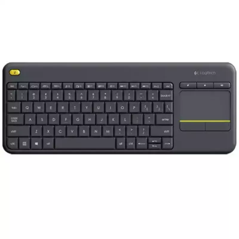 LOGITECH Bezprzewodowa klawiatura dotykowa K400 Plus - Czarny - Qwerty Holenderski