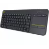 LOGITECH Bezprzewodowa klawiatura dotykowa K400 Plus - Czarny - Qwerty Holenderski