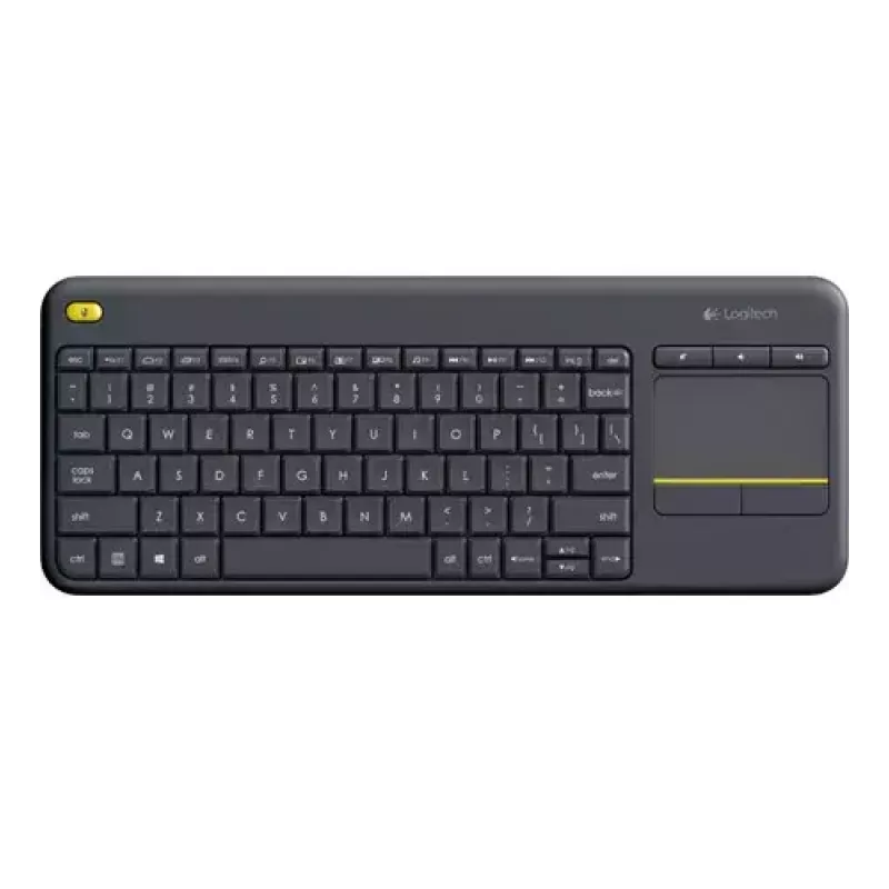 LOGITECH Bezprzewodowa klawiatura dotykowa K400 Plus - Czarny - Qwerty Holenderski