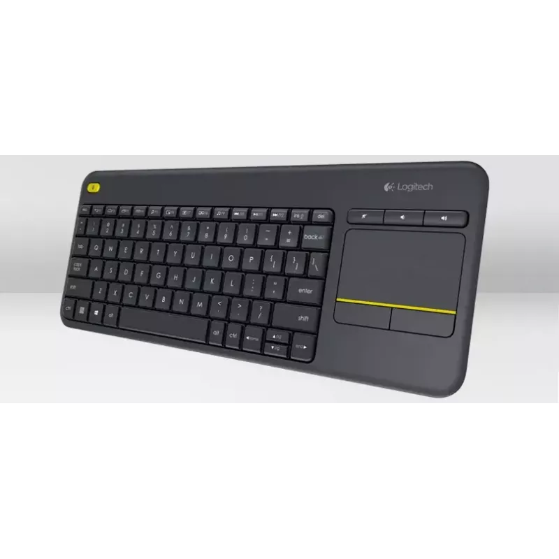 LOGITECH Bezprzewodowa klawiatura dotykowa K400 Plus - Czarny - Qwerty Holenderski