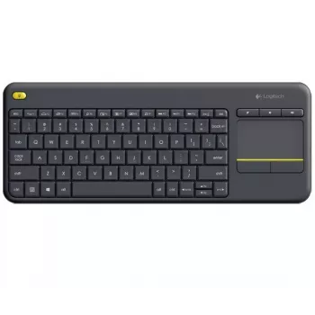 LOGITECH Bezprzewodowa klawiatura dotykowa K400 Plus - Czarny - Qwerty Holenderski