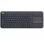 LOGITECH Bezprzewodowa klawiatura dotykowa K400 Plus - Czarny - Qwerty Holenderski
