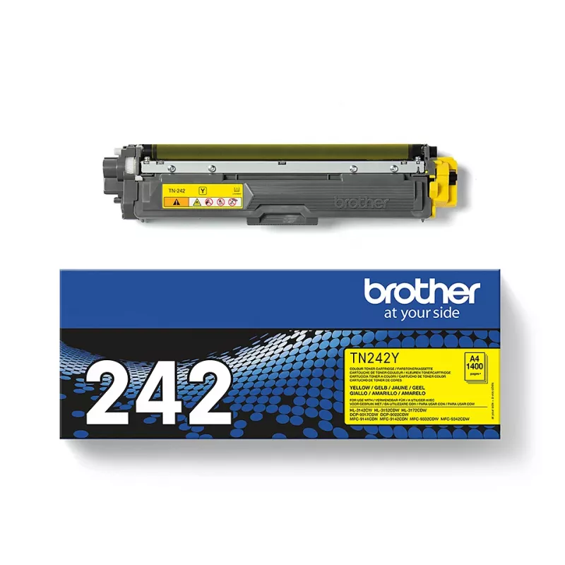 Kartridż z tonerem Brother TN-242Y 1 szt. Oryginalny Żółty