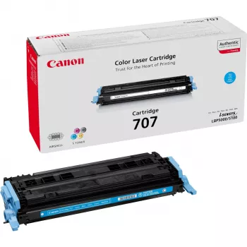 Canon 707 kaseta z tonerem 1 szt. Oryginalny cyjan