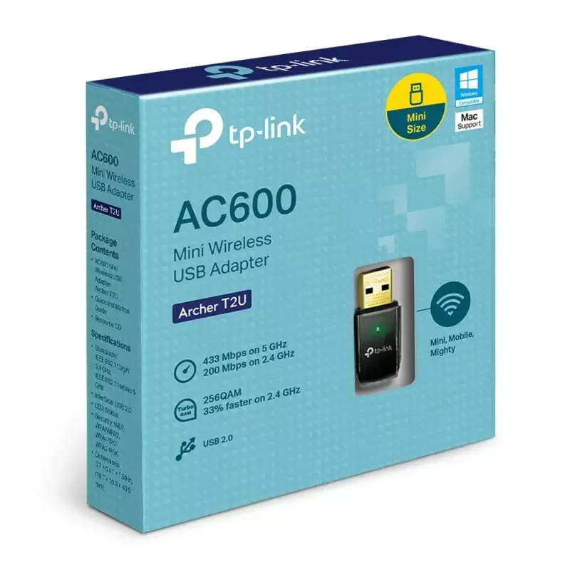 TP-Link AC600 Bezprzewodowa dwuzakresowa karta sieciowa USB WiFi
