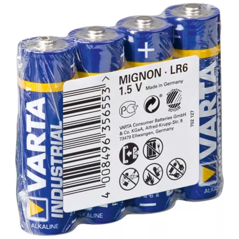 VARTA Batterie Industrial Pro Mignon Aa Lr6 (4x W Folii)