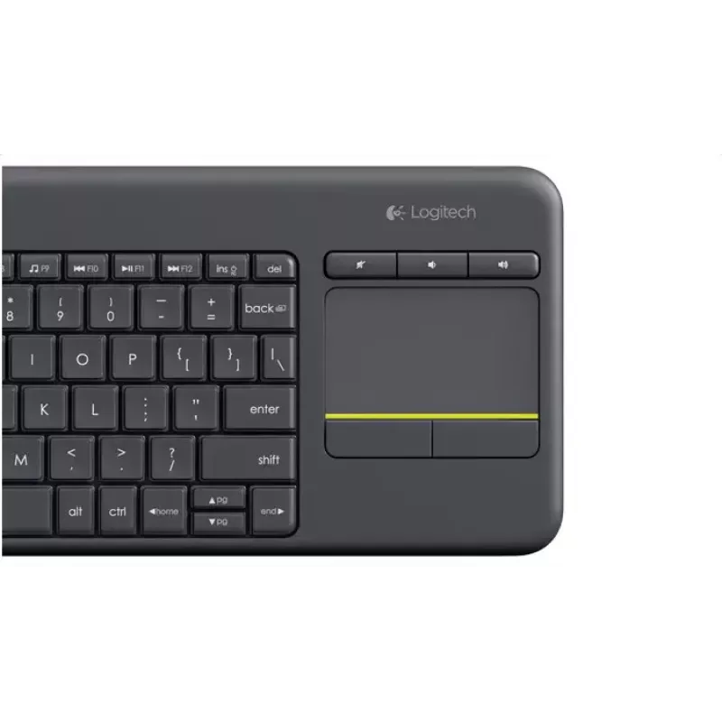 LOGITECH Bezprzewodowa klawiatura dotykowa K400 Plus - Czarny - Qwertzu niemiecki