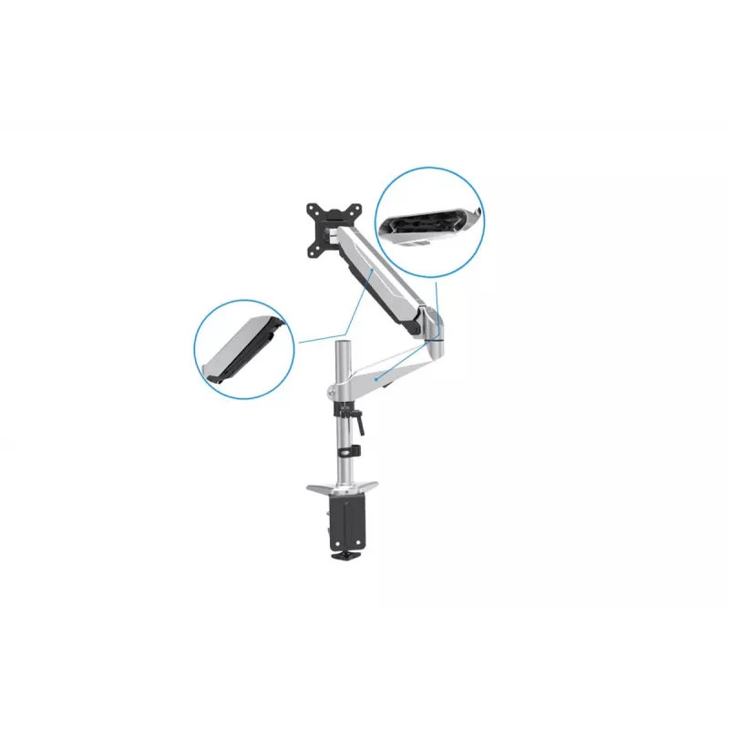 Uchwyt stołowy DIGITUS LED/LCD ze sprężyną gazową (DA-90351)