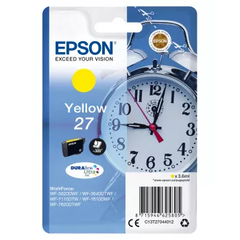 Epson Alarm clock Singlepack żółty 27 DURABrite Ultra Ink