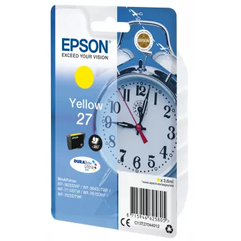 Epson Alarm clock Singlepack żółty 27 DURABrite Ultra Ink