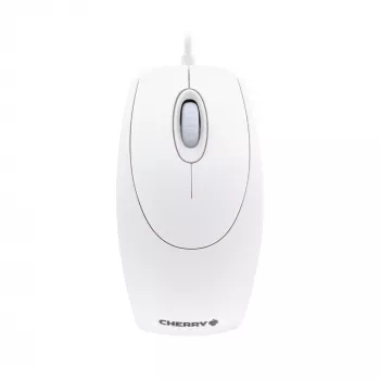 CHERRY WHEELmysz OPTICAL Mysz przewodowa, Bladoszary, PS2/USB, Symetryczna, Optyczna, USB Typ-A, 1000 DPI, Biały