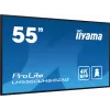 iiyama LH5560UHS-B2AG Wyświetlacz reklamowy Digital A-board 138,7 cm (54,6 cala) LED Wi-Fi 500 cd/m² 4K Ultra HD Czarny Wbudowany procesor Android 11 24/7