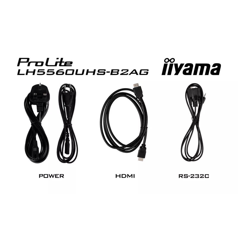 iiyama LH5560UHS-B2AG Wyświetlacz reklamowy Digital A-board 138,7 cm (54,6 cala) LED Wi-Fi 500 cd/m² 4K Ultra HD Czarny Wbudowany procesor Android 11 24/7