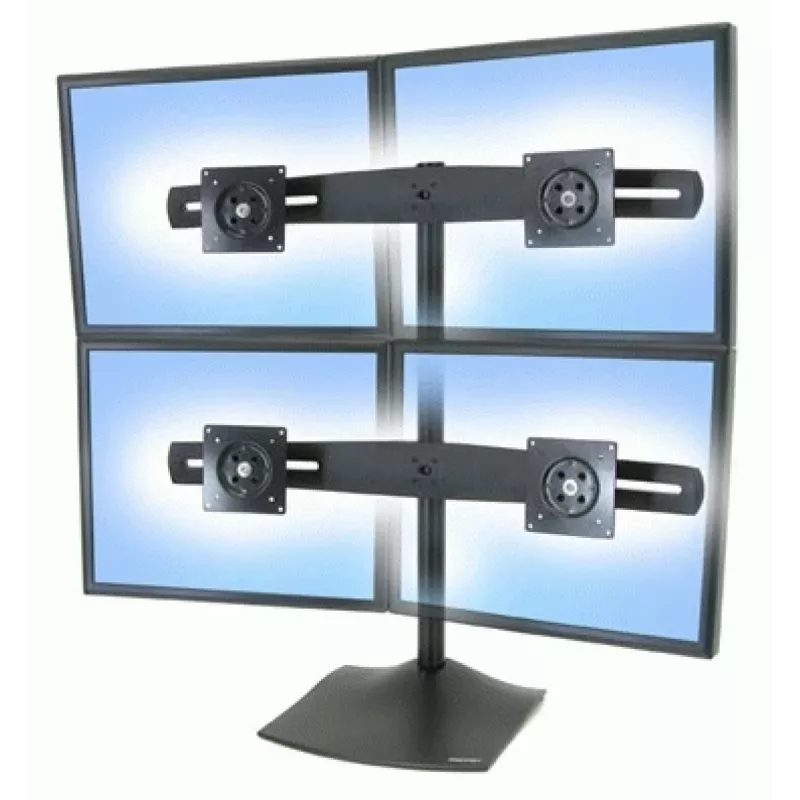 Monitor Desk Stand Ergotron DS Series DS100 Quad 61 cm Czarny