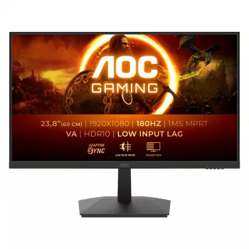Monitor komputerowy AOC G1 24G15N2, 60,5 cm (23,8 cala), 1920 x 1080 pikseli, Full HD, LCD, czarny