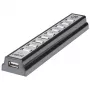 Koncentrator biurkowy Manhattan USB-A z 10 portami, 10 portów USB-A, 480 Mbps (USB 2.0), zasilany przez USB lub zewnętrzny zasilacz (nie dołączono) dla zwiększonej mocy podłączonych urządzeń