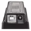 Koncentrator biurkowy Manhattan USB-A z 10 portami, 10 portów USB-A, 480 Mbps (USB 2.0), zasilany przez USB lub zewnętrzny zasilacz (nie dołączono) dla zwiększonej mocy podłączonych urządzeń