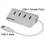 Koncentrator USB Manhattan USB-A 4-Port